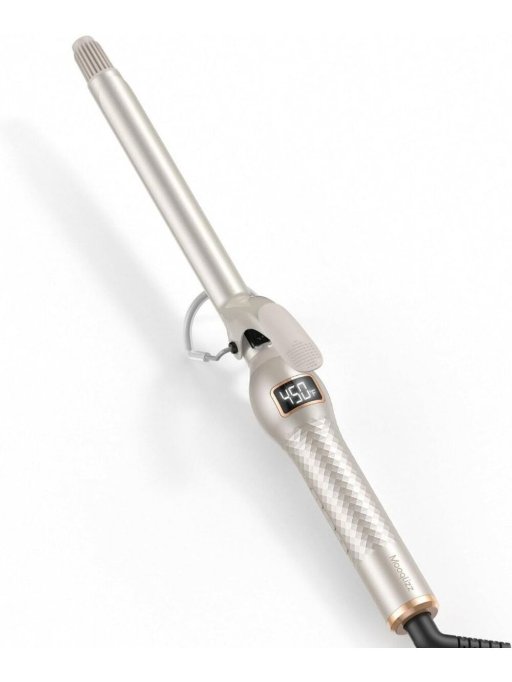 Small Barrel Curling Iron for Short Hair - Ceramic Wand, Dual PTC Heating, 12